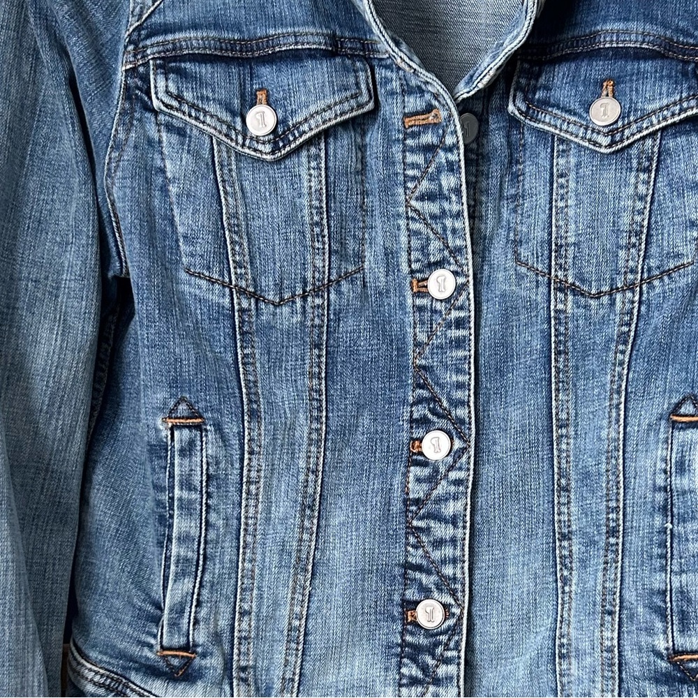 Anthropologie Pilcro and the Letterpress Jean Jacket sz XL - Picture 4 of 6
